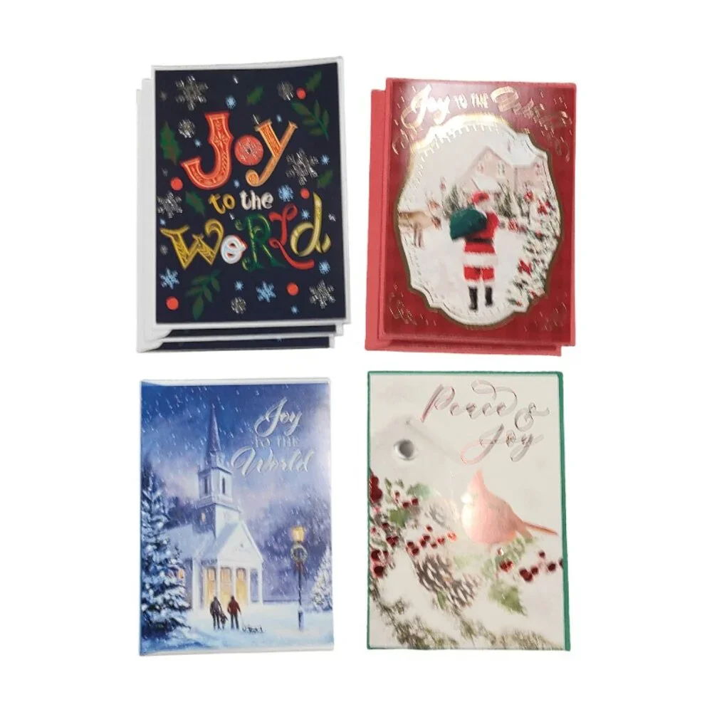 Set of 7 Christmas/Holiday Greeting Cards with Envelopes 